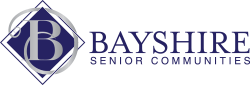 Bayshire Senior Communities logo in Navy